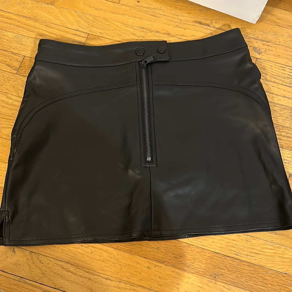 Pull&Bear Leather Skirt